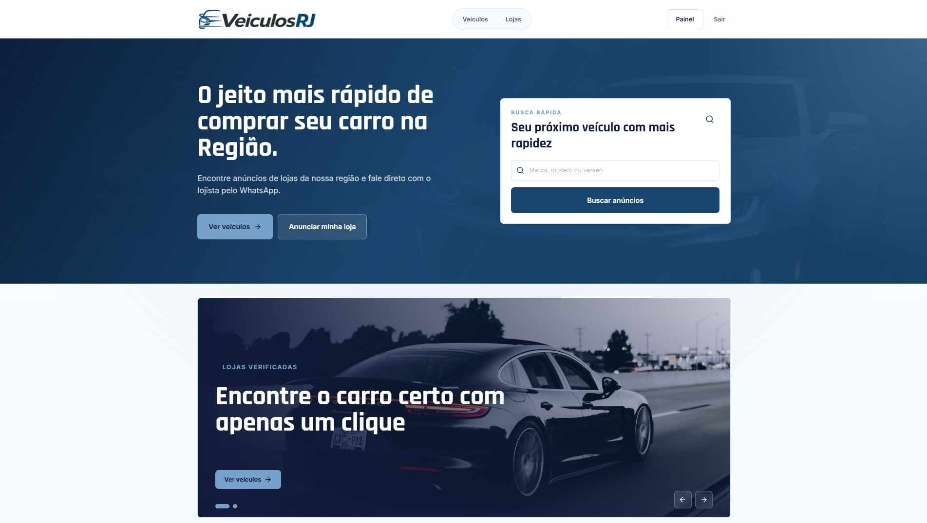Veículos RJ — Desktop