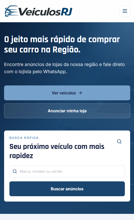 Veículos RJ — Mobile