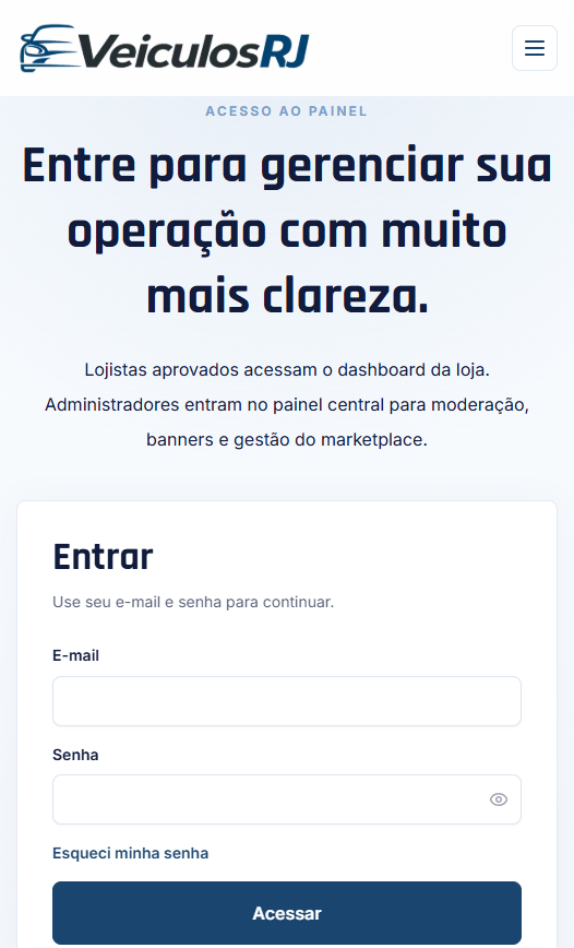 Veículos RJ — Mobile